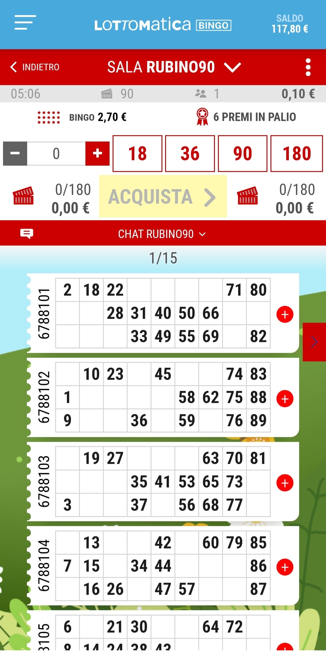 Bingo su Lottomatica