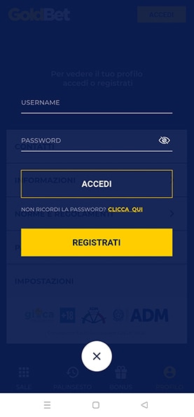 GoldBet Access